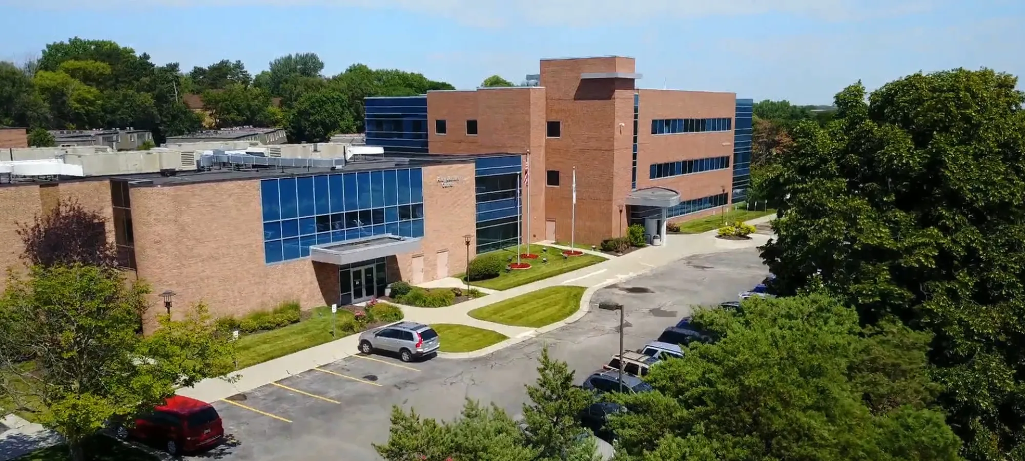 Exterior of Nebraska Methodist College in Omaha, NE.
