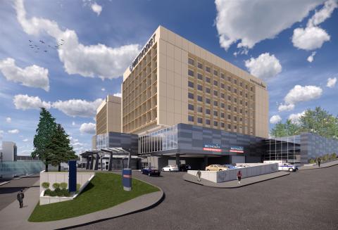 Rendering of the Methodist Hospital ED Construction Project - Exterior